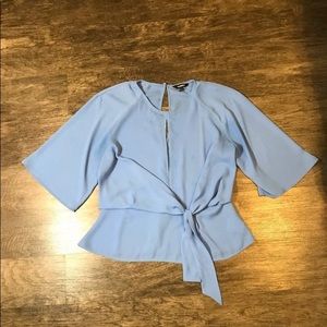 Blue lightweight top